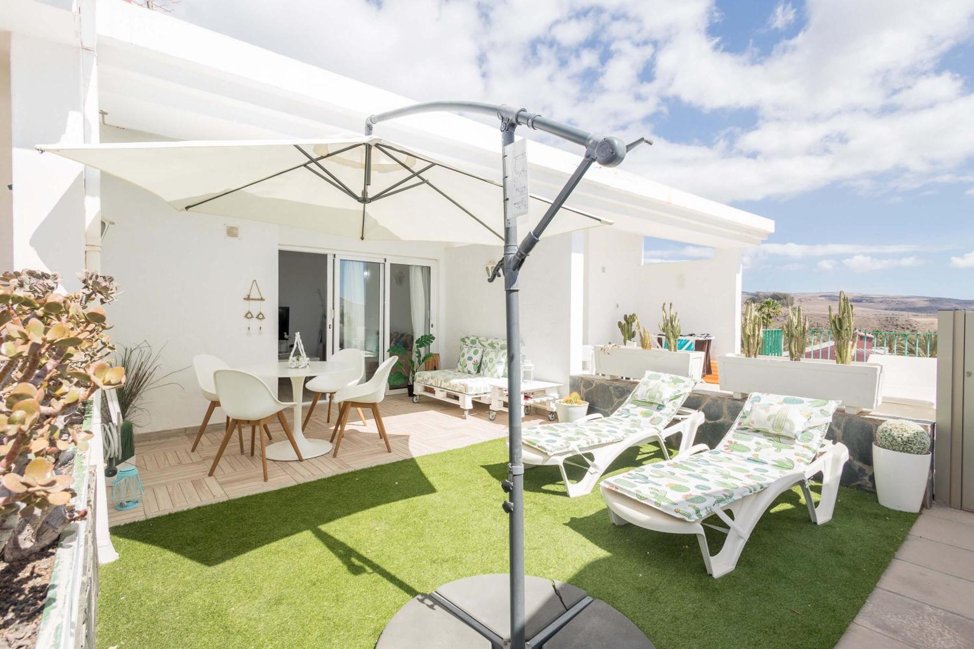 Playa Del Aguila Bungalow Con Terraza Solarium Maspalomas  Bagian luar foto